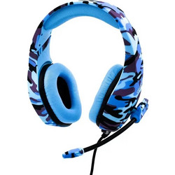 Onikuma K18 Gaming Headset Over Ear Camo Blue