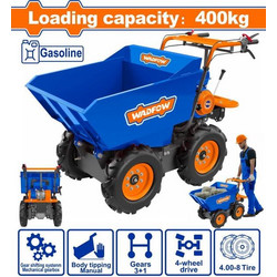 WADFOW Καρότσι Βενζίνης Ανατρεπόμενο 6,5Hp / 400Kg WFTP1A400