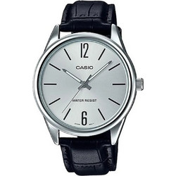 Casio Standard Ανδρικό Ρολόι με Μαύρο Δερμάτινο Λουράκι MTP-V005L-7B