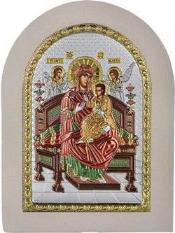 Επάργυρη εικόνα Παναγία η Παντάνασσα 10x14cm Prince Silvero MA/E1137/WH-DXC