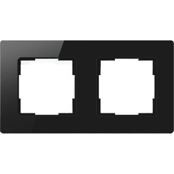 Avatto 2 Socket TS20 πλαίσιο διακόπτη φωτισμού (μαύρο) TS20-Frame-B2