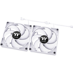 Thermaltake CT120 Case Fan 120mm με Σύνδεση 4-Pin PWM 2τμχ White