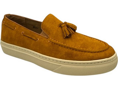 Mitsuko GS01580M-CAM Ανδρικό casual μοκασίνι με φουντάκι - Κάμελ