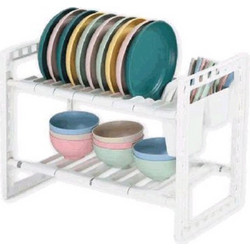Στεγνωτήρας Νεροχύτη Πλαστικός 47x26x38cm TnS 03-950-3934 σε Λευκό Χρώμα