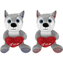 Λούτρινο Χάσκυ ''Love'' (20 cm)