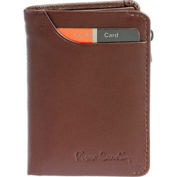 δερμάτινο πορτοφόλι Pierre Cardin, καφέ,tilak70 2421