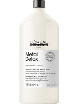 L'Oreal Professionnel Serie Expert Metal Detox Σαμπουάν για Προστασία Χρώματος & Επανόρθωση για Βαμμένα & Ταλαιπωρημένα Μαλλιά 1.5lt