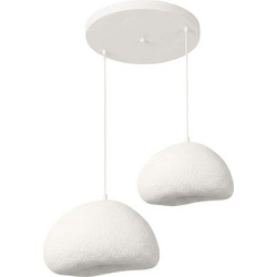 Opviq Loval Κρεμαστό Φωτιστικό Οροφής 2xE27 Λευκό 89x44x115cm 892OPV2164