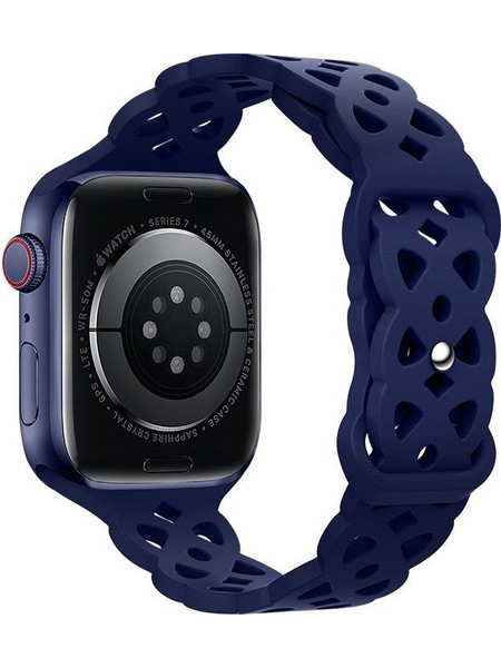 Hoco WA09 Rhombus Λουράκι Σιλικόνης Dark Blue (Apple Watch 38 / 40 / 41mm)