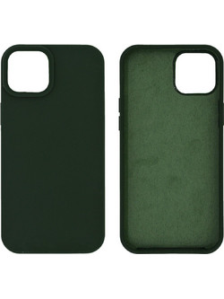 Ancus Silicone Liquid Back Cover Dark Green (iPhone 15 Plus)