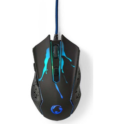 Nedis GMWD210BK Ενσύρματο Gaming Ποντίκι RGB 3600 DPI Black