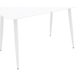 Τραπέζι Vista pakoworld αλουμίνιο σε λευκη απόχρωση 150x80x72εκ * 404-000042