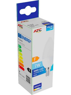 ATC SMD Λαμπτήρας LED Κερί C37 230V 7W/600LM E14 6500K