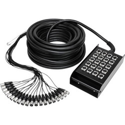 Adam Hall K20C30 - Stagebox 16-4, Metalbox with handle, 30m - Adam Hall