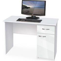 Genomax Buro 3 White Γραφείο Ξύλινο 110x59x75cm