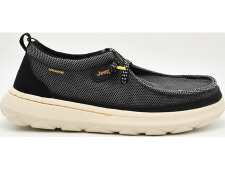 Casual Παπούτσια Ανδρικά Jeep Kauai Wallabee knit σε μαύρο χρώμα JM61090A-062