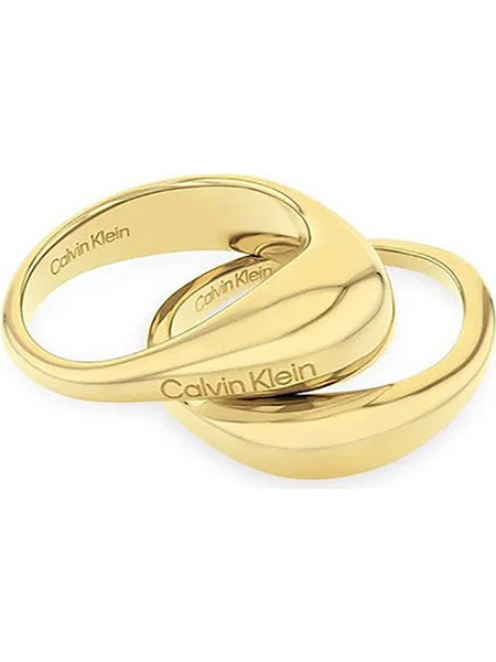 Calvin Klein Γυναικείο Δαχτυλίδι από Ατσάλι Επιχρυσωμένο 35000448
