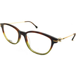Loewe VLW951M 0GEN Ανδρικός Σκελετός Γυαλιών Οράσεως Κοκάλινος Μεταλλικός Χρυσός Πράσινος