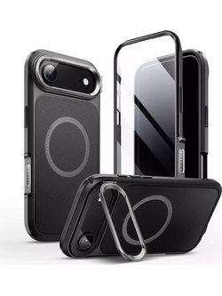 Supcase Book Πλαστικό / Σιλικόνης / Tempered Glass Μαύρο (iPhone Air)