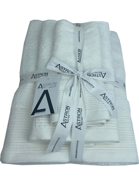Πετσέτες μπάνιου 3 τμχ Astron White