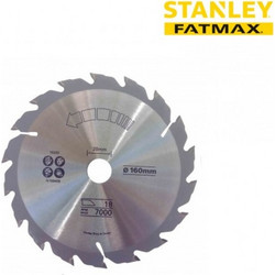 Stanley STA15320-XJ - Δίσκος ξύλου διαμαντέ με 18 δόντια, τρύπα 20mm και διάμετρο 160mm