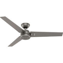 Hunter Protos SIL 52 Ανεμιστήρας Οροφής 132cm 65W Γκρι Ασημί