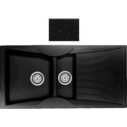 Sanitec Classic 329 Επικαθήμενος Νεροχύτης Γρανίτη Ματ Metallic Space 104x51cm