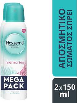 Noxzema Memories Γυναικείο Αποσμητικό Spray 48h 2x150ml