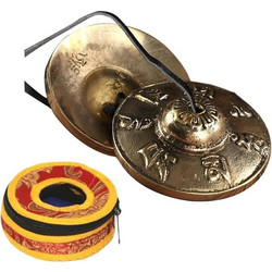 Κύμβαλα Διαλογισμού Om Meditation Cymbals 6.7cm σε Θήκη Αποθήκευσης