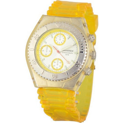 Chronotech Γυναικείο Ρολόι με Κίτρινο Δερμάτινο Λουράκι CT7284-06