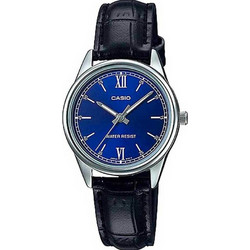 Casio Γυναικείο Ρολόι με Μαύρο Δερμάτινο Λουράκι LTP-V005L-2B