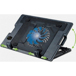 Techly ICOOL-CP12TY Cooling Pad για Laptop έως 17.3" με 1 Ανεμιστήρα