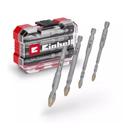 Einhell 49051404 - Σετ τρυπανιών πλακιδίων XS-CASE 4 τεμαχίων TCT, O 5-10 mm
