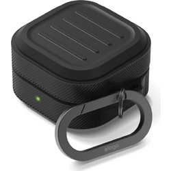 Θήκη Samsung Galaxy Buds 4 / 4 Pro Elago Armor Hang Case Σιλικόνης - Black (EGB4AM-HANG-BK)