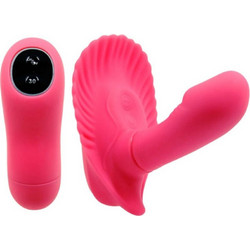 Pretty Love Fancy Clam Κλειτοριδικός Δονητής για Ζευγάρια με Τηλεχειριστήριο 10cm Ροζ