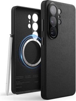 Θήκη Samsung Galaxy S26 Ultra Elago Magnetic Leather από Vegan Δέρμα με MagSafe - Black (EGS26MSLE69-BK)