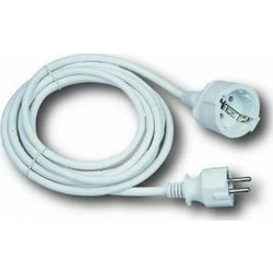 Μπαλαντέζα καλώδιο 3x 1.5mm Jager - 5m - White J_EXT-5/Λ