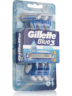 Gillette Sensor 3 Cool Ξυραφάκι μιας Χρήσης με 3 Λεπίδες & Λιπαντική Ταινία 6τμχ