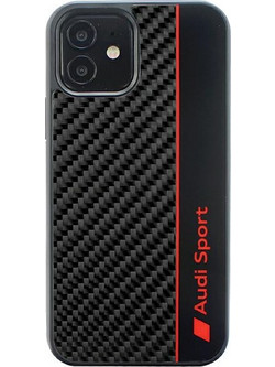 Audi Carbon Fiber Stripe iPhone 11 / Xr 6.1" black/black hardcase AUS-TPUPCIP11-R8/D1-BK