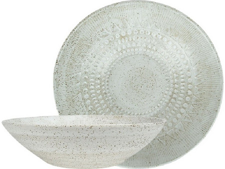 Espiel Aztec Πιάτα Βαθιά Κεραμικά 23cm 2τμχ ZAT107K2