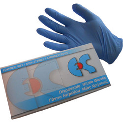 ErgoGloves ES Γάντια Νιτριλίου Μπλε 100τμχ