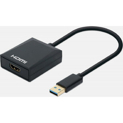 Manhattan IADAP USB3-HDMIM - Μετατροπέας USB 3.0 A σε HDMI Full HD 1080p