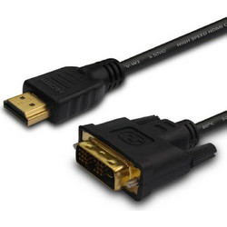 Savio Cable DVI-A male - HDMI male 1.8m Μαύρο (CL-139)