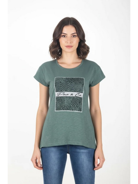 Paco & Co 2632044 Γυναικείο T-Shirt πράσινο