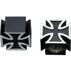 AGVPRO ΚΑΠΑΚΙΑ ΒΑΛΒΙΔΑΣ ΣΤΑΥΡΟΣ MALTESE CROSS 2 ΤΕΜ. ΜΑΥΡΑ - AGVPRO