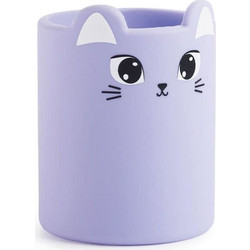 Μολυβοθήκη Back2Fun στρογγυλή σιλικόνης Tidy Cat MR13319