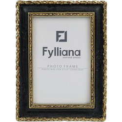 ΚΟΡΝΙΖΑ Fylliana FL0388 10x15 ΧΡΥΣΟ-ΜΑΥΡΟ ΧΡΩΜΑ 15x2x20εκ