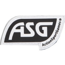 ASG PVC patch, velcro, Black
