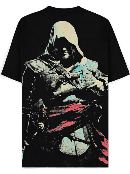 Difuzed Assassin's Creed Flag Kenway Oversized T-Shirt Black TS677754ASB