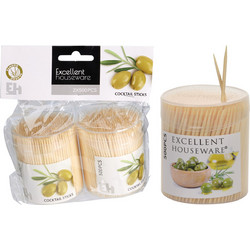 Οδοντογλυφίδες Bamboo Σετ 2/τεμ από 500/τεμ